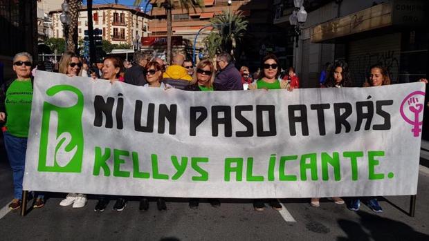 Manifestación de las Kellys en Alicante el pasado mes de diciembre