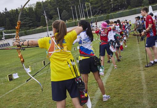 Participantes en el Mundial de tiro con arco júnior y cadete
