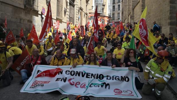 Una de las movilizaciones de Geacam en Toledo