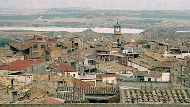 Vista de la localidad zaragozana de Caspe