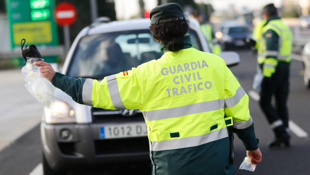 Imagen de archivo de un control de alcoholemia
