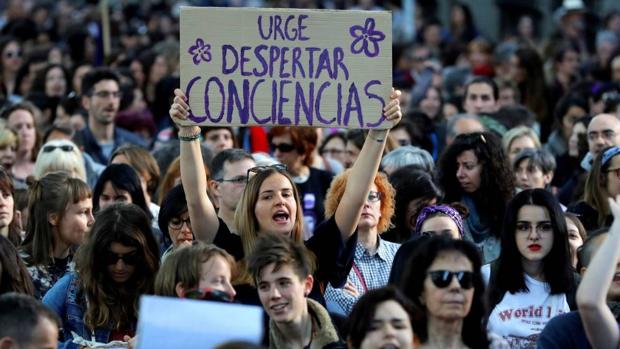 Manifestación contra la sentencia de «La Manada», en 2018