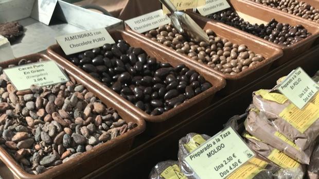 Diferentes productos de chocolate