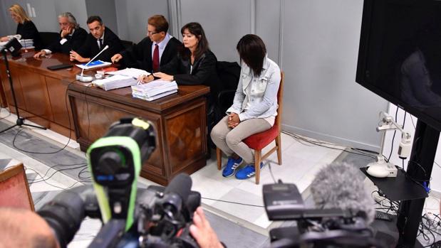Ana Julia Quezada, acusada de la muerte del pequeño Gabriel, durante la sexta jornada del juicio