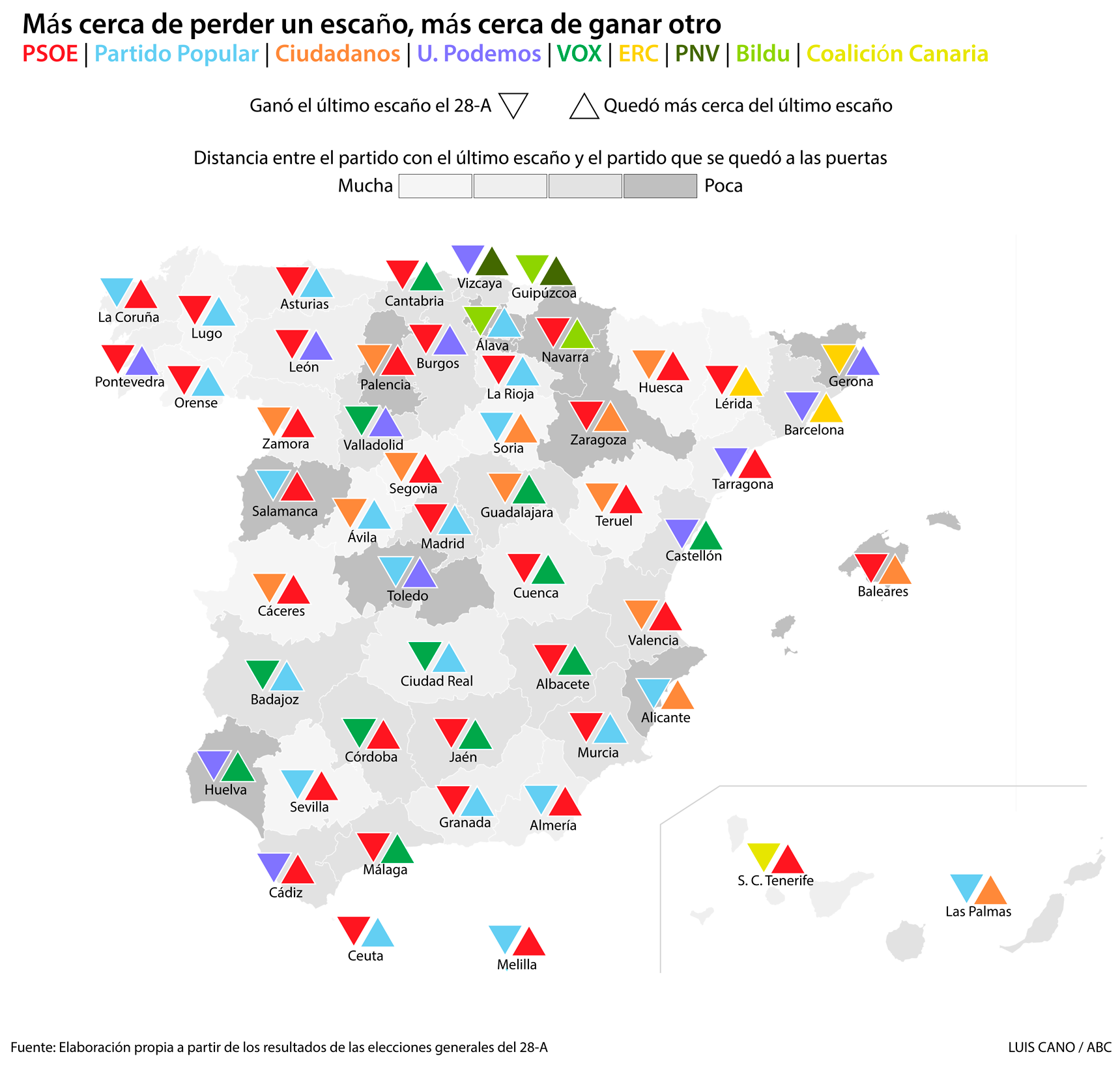 La pelea por el último escaño en las elecciones generales