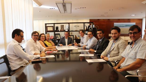 Imagen de la reunión celebrada en la Alcaldía de Benidorm