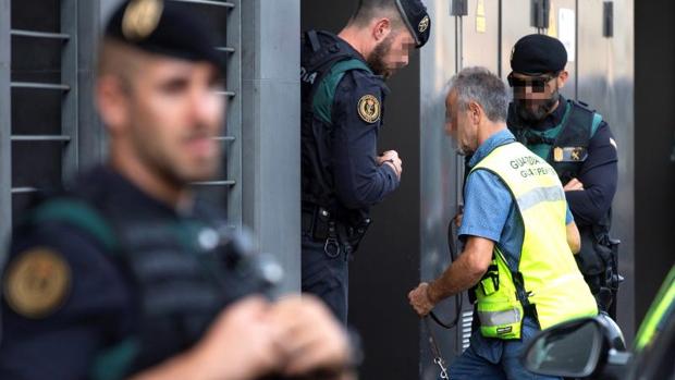 Registro que los agentes de la Guardi Civil llevaron a cabo el pasado lunes por los cdr