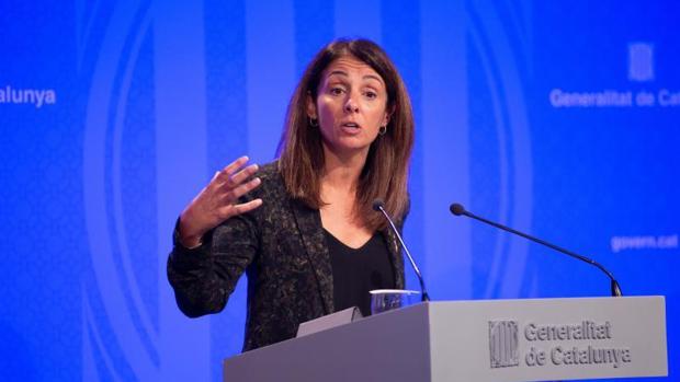 Budó, esta semana, en la rueda de prensa tras la reunión del gobierno catalán