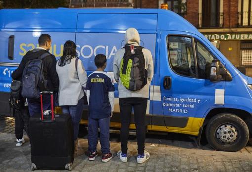 La familia venezolana que, recién llegada, solicitó asilo, sin éxito