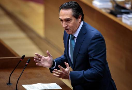 Rubén Ibáñez, en Les Corts Valencianes hablando sobre los prespuestos de la Generalitat