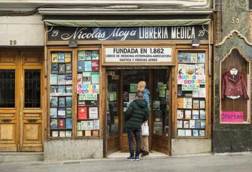 Imagen de archivo de la Librería Nicolás Moya, fundada en 1862