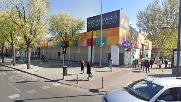 Exterior del Centro Comercial Vicálvaro, donde ocurrió el atraco