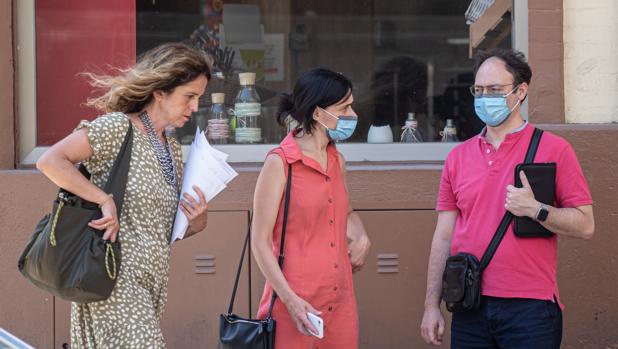 Imagen tomada este jueves en el centro de Valencia