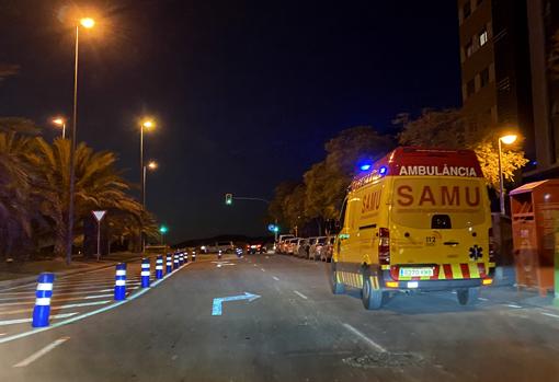Imagen de una unidad del SAMU tomada en Alicante