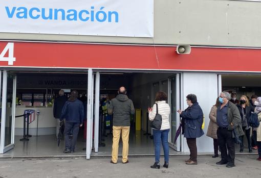 At the gates of the vaccination point