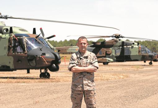 El comandante Miguel Ángel Macías, al frente de la unidad ‘Maspuhel I’