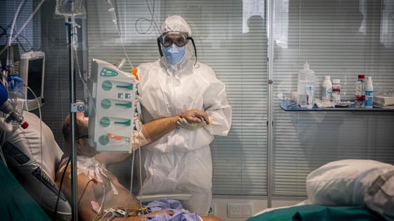 Imagen de archivo de pacientes en un hospital en Valencia