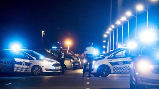 Imagen de archivo de controles del toque de queda en Valencia