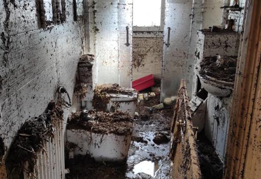 The downstairs bathroom