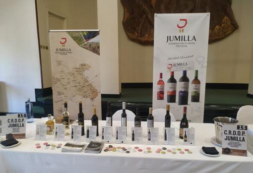 The selection of wines presented at the event