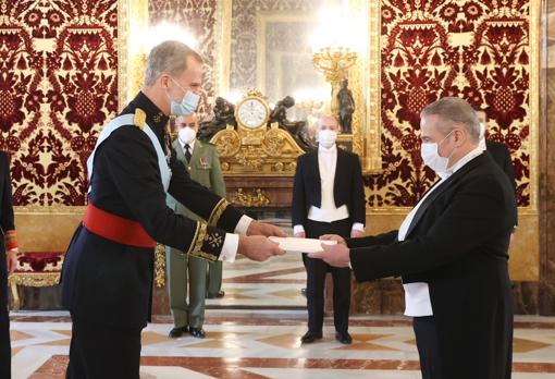 El embajador argelino Saïd Moussi presentó sus credenciales antes el Rey el pasado 13 de enero