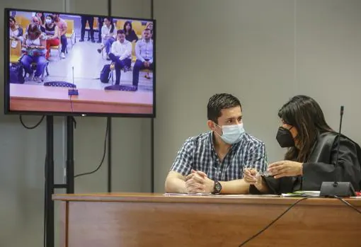 Image of Jorge Ignacio Palma on the day that Marta Calvo's mother testifies