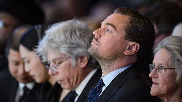 El actor durante la cumbre de Davos