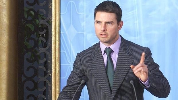 Tom Cruise en un acto de la Cienciología