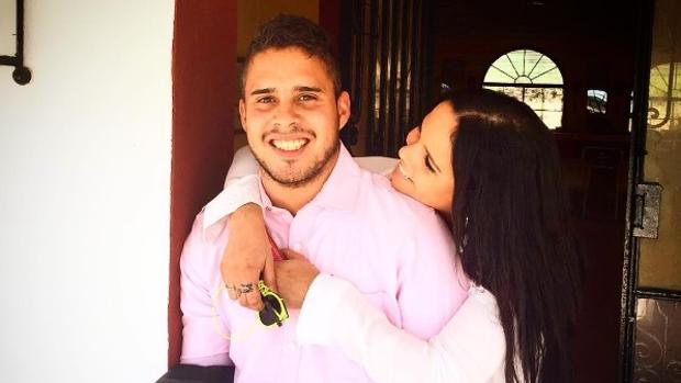 José Fernando y Gloria Camilia posan juntos. El cariño que siente por él hace que siempre le desee lo mejor
