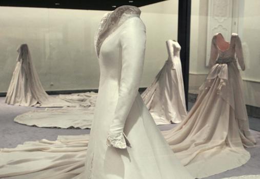 Vestidos de la Reina Letizia, la Reina Sofía y las infantas Elena y Cristina en Aranjuez