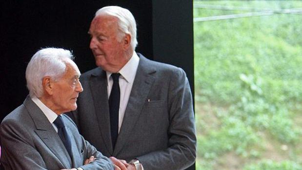 Philippe Venet y Hubert de Givenchy