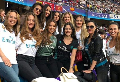 Las parejas de los jugadores del Real Madrid en la final de la Champions League