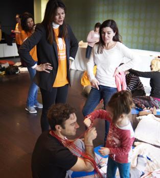 Fabiola Martín Benavides en un taller de la Fundación Bertín Osborne