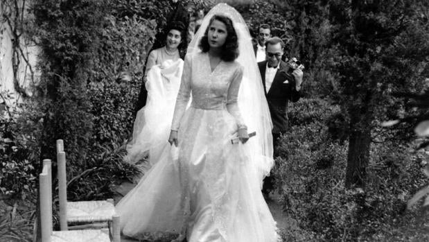 Cayetana de Alba el día de su boda con Luis Martínez de Irujo