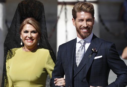 Sergio Ramos y su madre