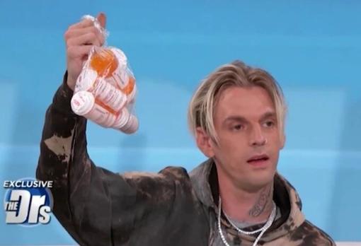 Aaron Carter, durante su intervención en el espacio televisivo