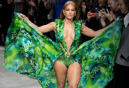 Jennifer Lopez at the Versace Fashion Show September 2019