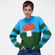 Mushroom print sweater (€17.95)
