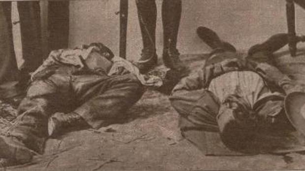 Imagen publicada en la prensa de dos de las víctimas de Gilena