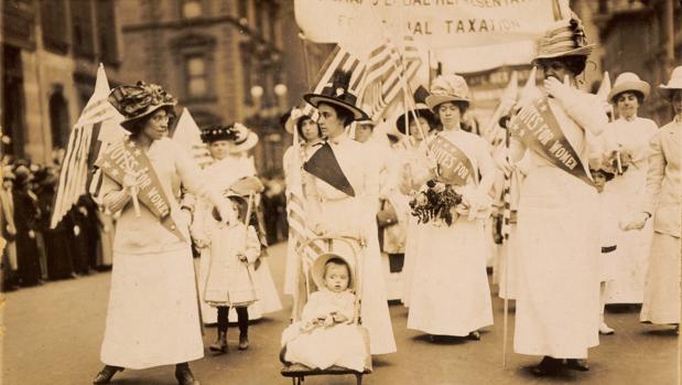 Desfile de sufragistas de 1912, en Nueva York