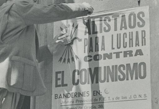 Alistamiento de voluntarios para luchar contra Rusia en la División Azul
