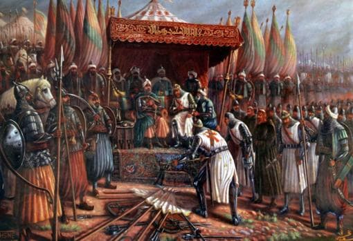 Saladino acepta la rendición de Jerusalén