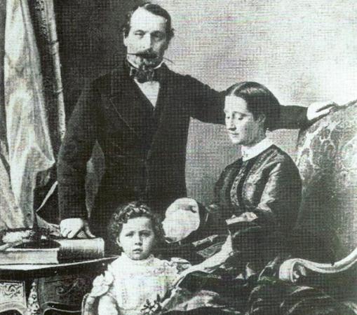 Fotografía de Napoleón III y su familia.
