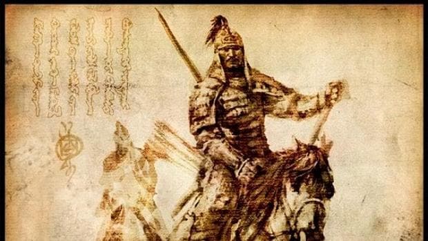Uno de los soldados de Gengis Khan