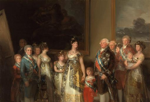 La familia de Carlos IV, pintura de Goya.