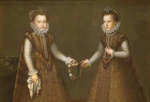 Isabel y su hermana Catalina Micaela