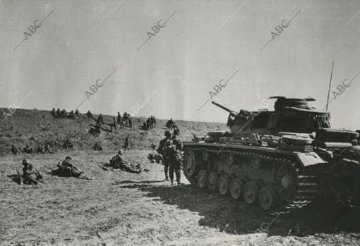 Tanques germanos en el frente ruso
