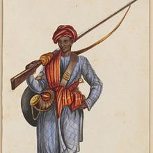 Typical example of a sepoy soldier.