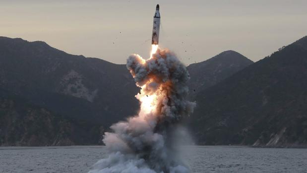 Imagen no fechada de un ensayo en Corea del Norte (Facilitada por la agencia de noticias de Corea del Norte)