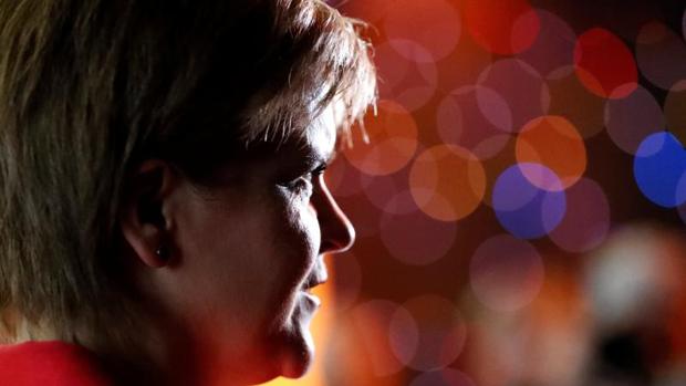 Nicola Sturgeon, durante un acto este lunes en Aviemore, Escocia